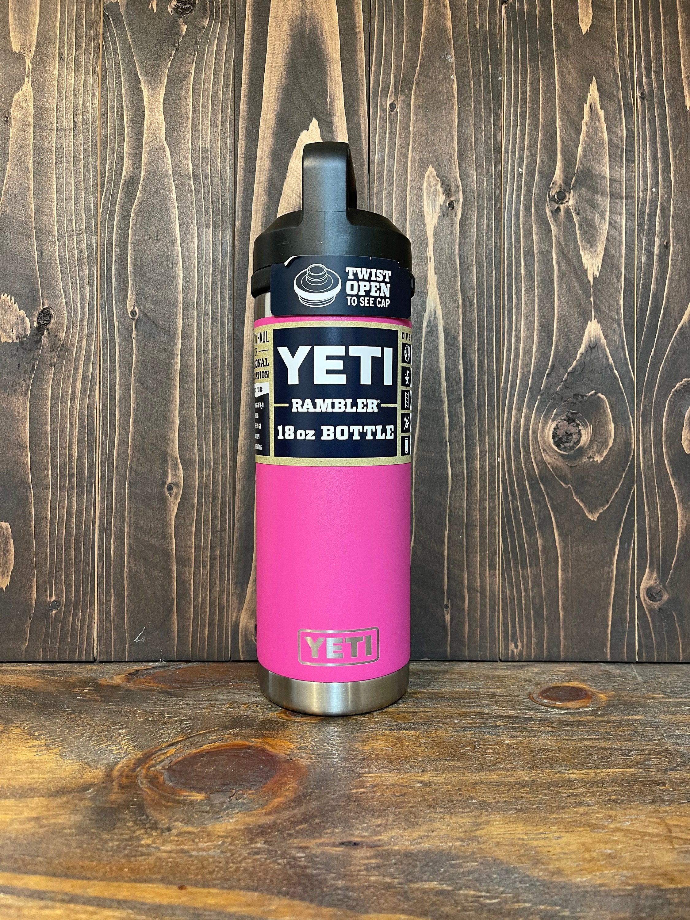 YETI Rambler Bottle - 18 oz. - Chug Cap - Prickly Pear Pink