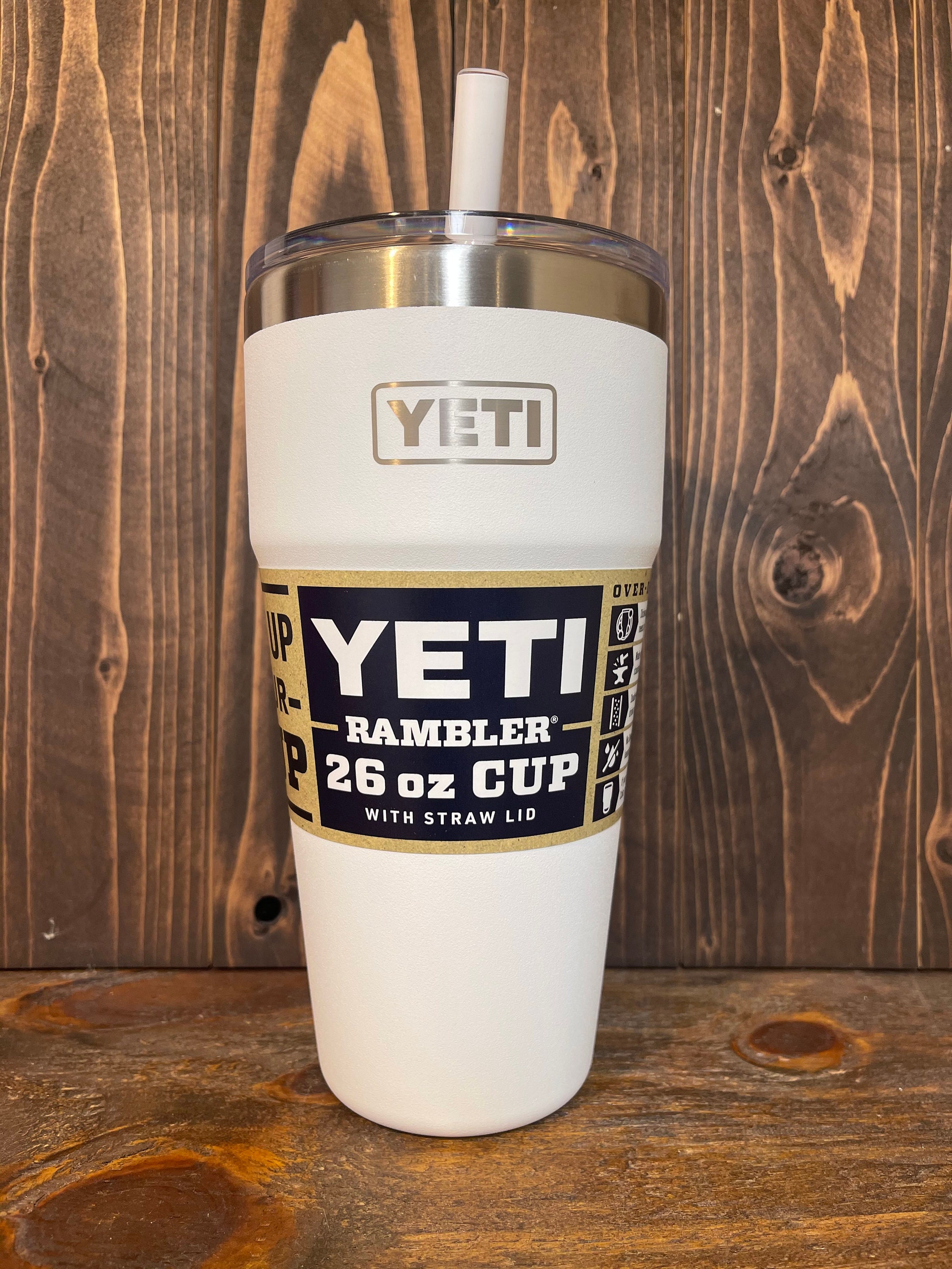 His Hers Custom Engraved Yeti 26 Oz Ramblers W Straws Wedding Gift