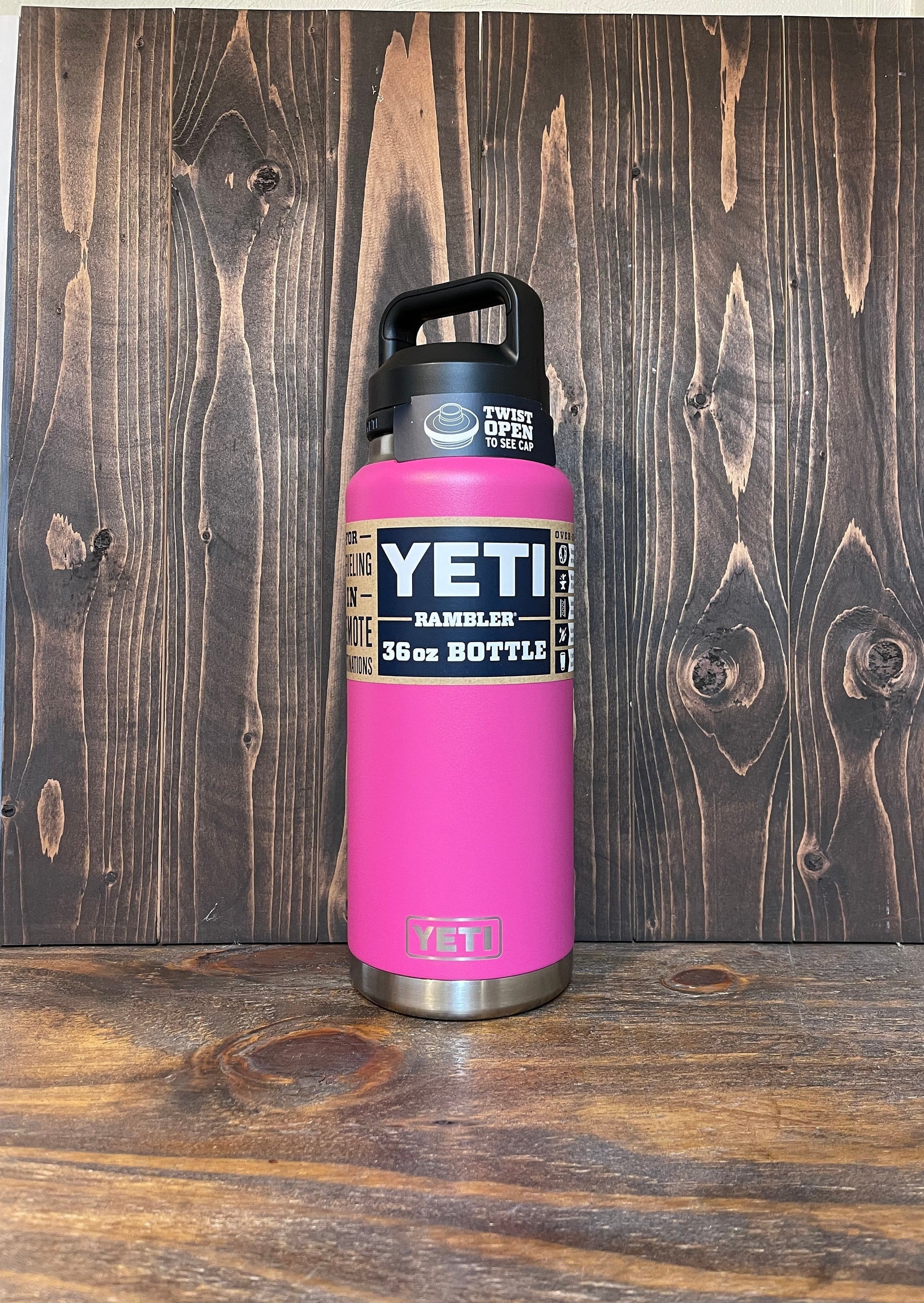 YETI Rambler Bottle - 36 oz. - Chug Cap - Prickly Pear Pink