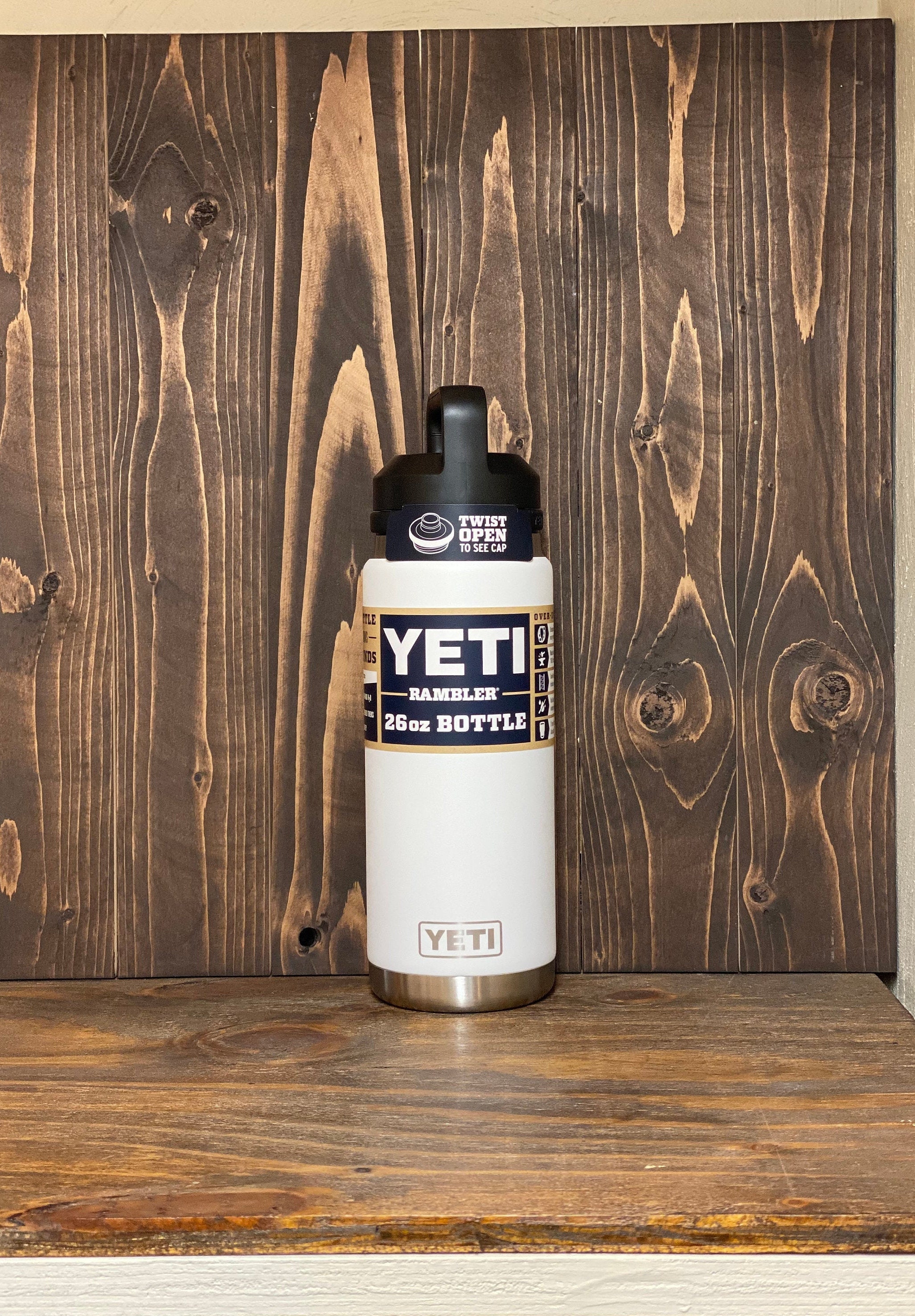 REAL YETI 36 Oz. Laser Engraved Rescue Red Yeti Rambler Bottle With Chug Cap  Personalized Vacuum Insulated YETI 