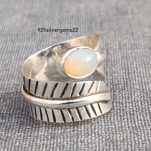 Opal Ring, Gemstone Ring, Handmade Ring, Pretty Ring, 925 Sterling Silver Ring, Beautiful Ring, Gift Ring, Opal Jewelry, Silver Jewelry