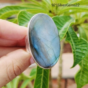 Labradorite Ring, Blue Fire Ring, Labradorite Jewelry, Promise Ring, Handmade Ring, Gift Ring, 925 Sterling Silver Ring, Women Jewelry, Gift