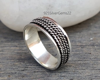 Silver Spinner Ring, Handmade Ring, Gift Ring, Spinner Ring, Meditation Ring, Beautiful Ring, 925 Sterling Silver Ring, Silver Ring