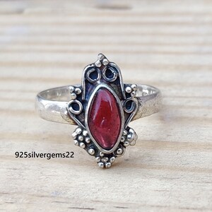 Ruby Ring, Silver Jewelry, Gemstone Ring, 925 Sterling Girls Ring, Silver Ring, Gift Ring, Women Ring, Pretty Ring, Statement Jewelry