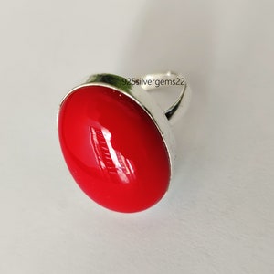 Coral Ring, Handmade Ring, Coral Jewelry, 925 Sterling Silver Ring, Beautiful Ring, Gift Ring, Gemstone Ring, Women Ring, Statement Ring