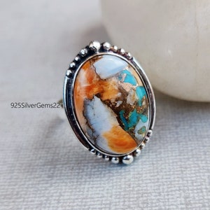 Oyster Turquoise Ring, Oyster Ring, Gemstone Ring, Handmade Ring, Turquoise Ring, 925 Sterling Silver Ring, Oyster Jewelry, Beautiful Ring