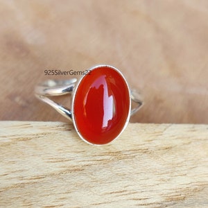 Carnelian Ring, Handmade Ring, Gift Ring, 925 Sterling Silver Ring, Beautiful Ring, Natural Ring, Gemstone Ring, Carnelian Jewelry