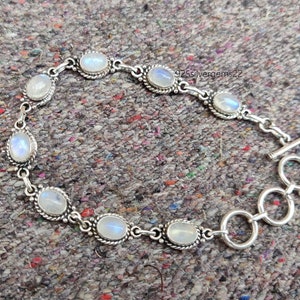 Moonstone Bracelet, 925 Sterling Bracelet, Adjustable Bracelet, Gemstone Bracelet, Handmade Bracelet, Women Bracelet, Moonstone Jewelry