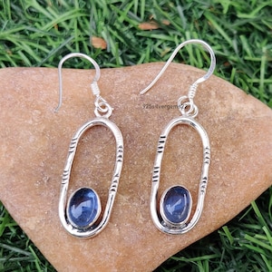 Tanzanite Earring, Beautiful Earring, Tanzanite Jewelry, Statement Jewelry, Gemstone Earring, Dainty Earring, 925 Silver Earrings