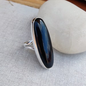 Black Onyx Ring, Black Onyx Jewelry, Silver Ring, Gemstone Ring, Onyx Ring, 925 Sterling Silver Ring, Handmade Ring, Boho Ring, Onyx Jewelry