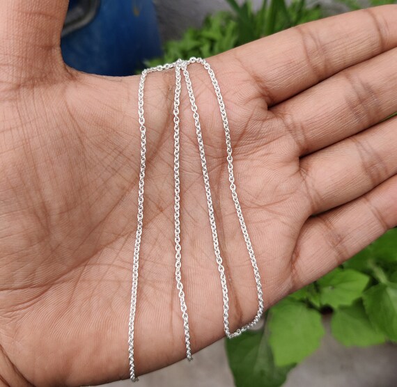 アクセサリー vintage silver 925 necklace 925 Sterling Silver Chains, Handmade Silver Chains, Birthday