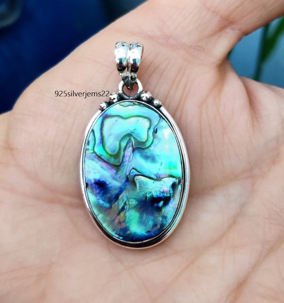 Ciondolo A Conchiglia In Argento 925 Con Abalone - Gioiello Artigianale In Filigrana, Regalo Donna - 4