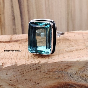 Aquamarine Ring, 925 Sterling Ring, Beautiful Ring, Aquamarine Jewelry, Gemstone Ring, Handmade Ring, Gift Ring, Women Ring, Silver Ring