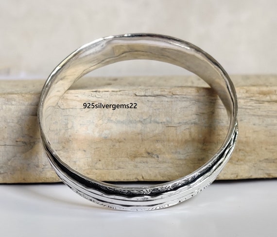 【HYERES LOR】25SS★ Silver Moissanite Accent Slim Bangle Serenty 2mm D Color Moissanite Bangle For Women Man 100