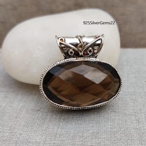 Smoky Quartz Pendant, Smoky Quartz  Pendant, Smoky Quartz Necklace, Gift Pendant, 925 Sterling Silver Pendant, Unique Pendant, Charm Pendant