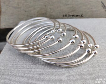 Silver Bangle, 7 Set of Bangle, Cuff Bangle, 925 Sterling