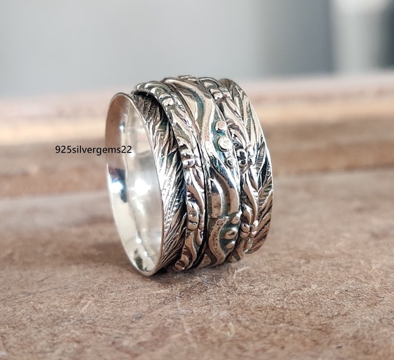 925 Sterling Silver Ring Meditation Ring Beautiful Ring Pretty