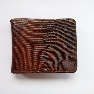 Echte reale Eidechsenleder-Herren-Brieftasche