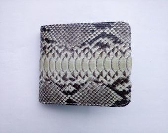 Genuine Phyton Snake Skin Bifold Wallet