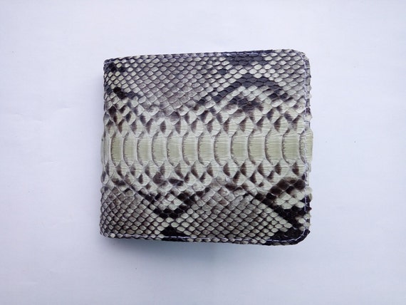 Genuine Phyton Snake Skin Bifold Wallet