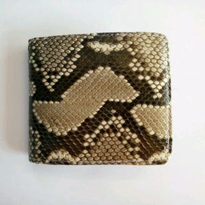 Genuine Phyton Snake Skin Bifold Wallet