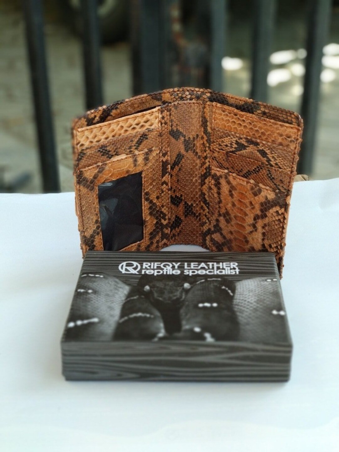 Genuine Real Python Snake Skin Leather Bifold Card Wallet Handmade - Etsy