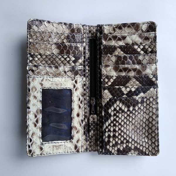 Snake Skin Long Wallet - Etsy
