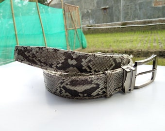 Genuine Real Snake Skin Leather Men's Belt Handmade