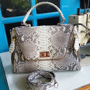 Free Shipping Women Handbags Genuine Python Snake Skin Handmade Exotic Available Varians