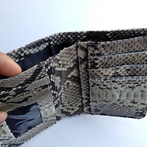 Genuine Real Python Snake Skin Men's Wallet Card Holder Model - Etsy