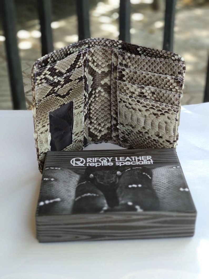 Genuine Real Python Snake Skin Men's Wallet Card Holder Model - Etsy