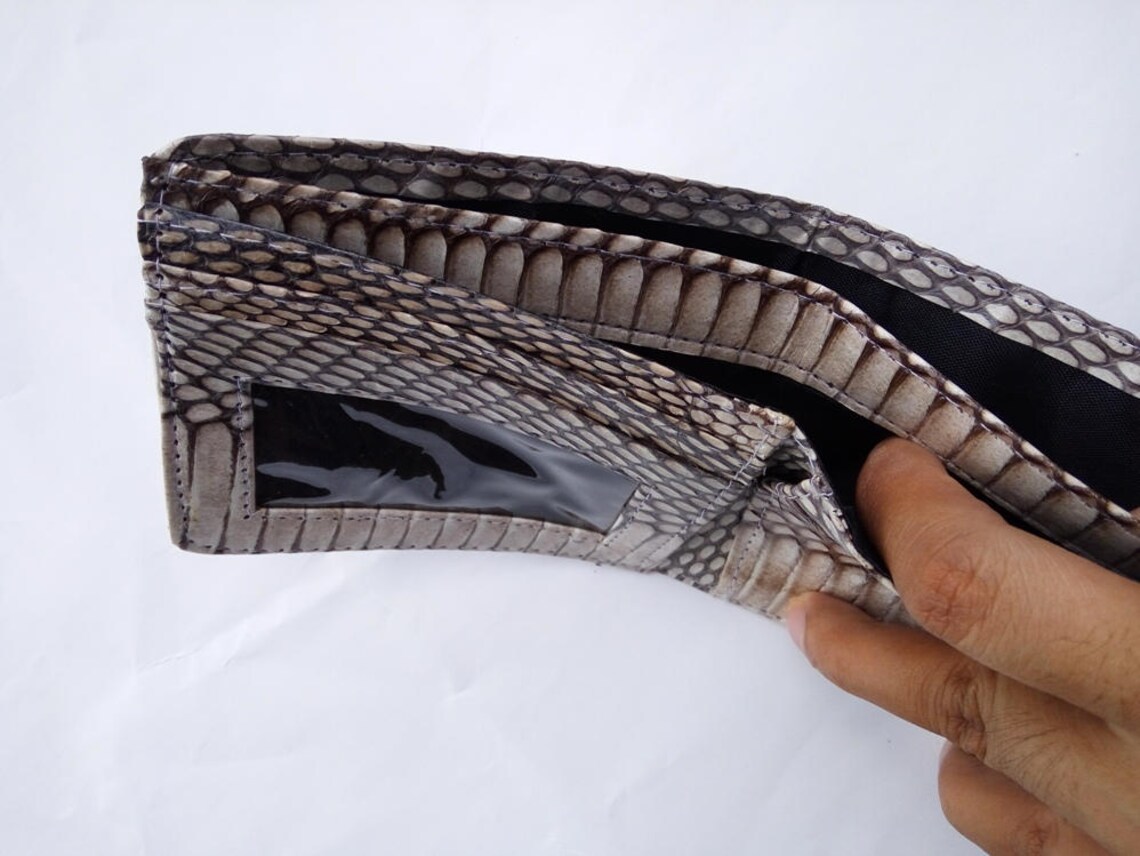 Genuine Cobra Snake Skin Men's Wallet - Etsy