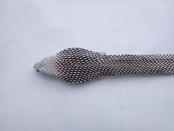 Genuine Real Cobra Snake Skin Leather and Head Belt Handmade 