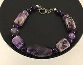 Supportive Amethyst Bracelet Meditation, Intuition, Protection, Creativity, Self-esteem Support Chakras Energy Healing Fire Energy