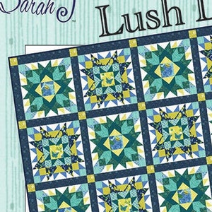 Lush Life - Quilt Pattern featuring Cottage Blue by Robin Pickens for Moda Fabrics