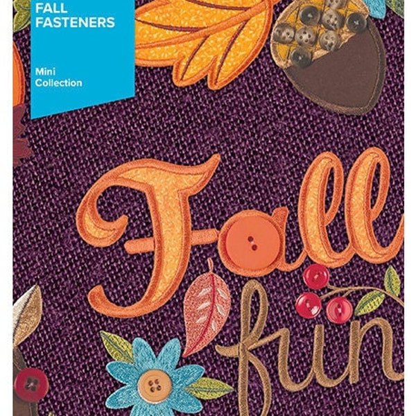 FALL FASTENERS Anita Goodesign Machine Embroidery - New Boxed CD Collection