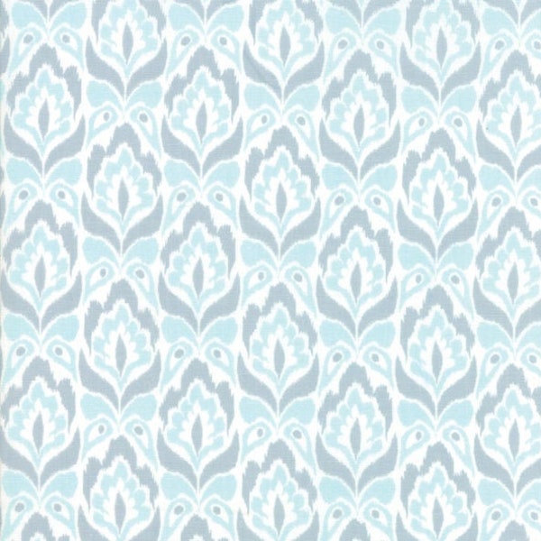 Bungalow -  Moda Fabric by Kate Spain / Pastel Blue Print