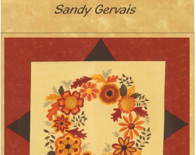 FALL BEAUTY Centerpiece Block / RARE Moda Fabric by Sandy Gervais ...