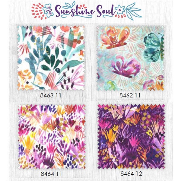 Sunshine Soul -  Moda Floral Fabric by Laura Muir / Create Joy Project