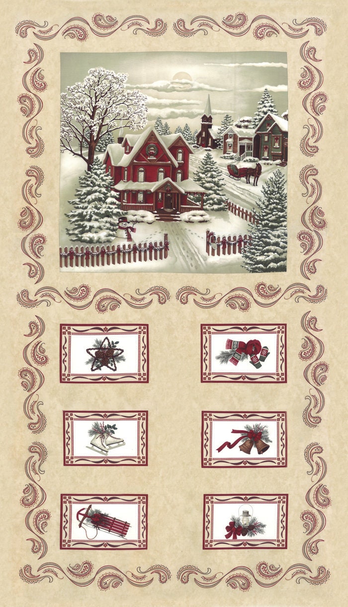 AUTUMN REFLECTIONS Fabric Blocks Panel //// Moda Fabric Squares by Holly Taylor