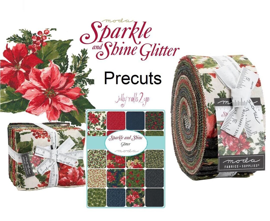 Sparkle Shine Jelly Roll, Fat Quarter Bundle, Charm Pack, Layer Cakes