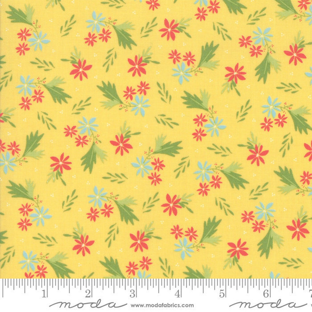 Summer Sweet Moda Fabric by Sherri & Chelsi / Tiny Floral Print on
