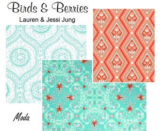 BIRDS & BERRIES  Collection -  Moda Fabric By Lauren and Jessi Jung