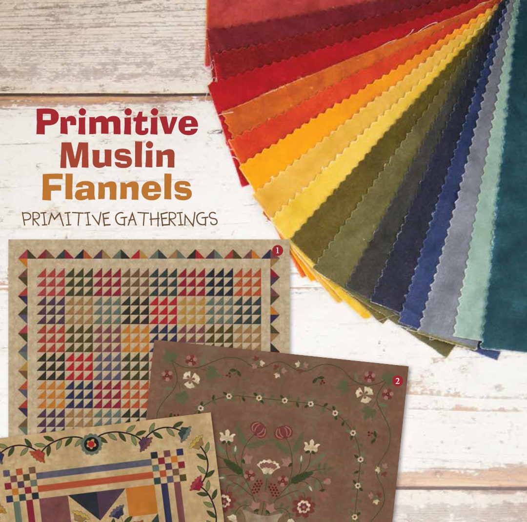 Primitive Muslin Flannel by Primitive Gatherings Moda Fabric Etsy