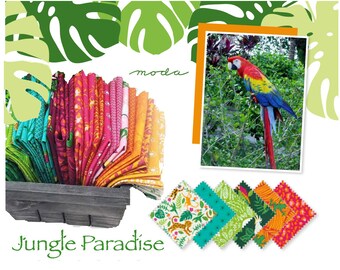 JUNGLE PARADISE -  Moda Fabric by Stacy Iest Hsu