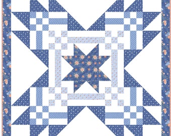 BARN STAR Quilt Kit - Moda Fabric + Quilt Pattern by Corey Yoder of Coriander Quilts