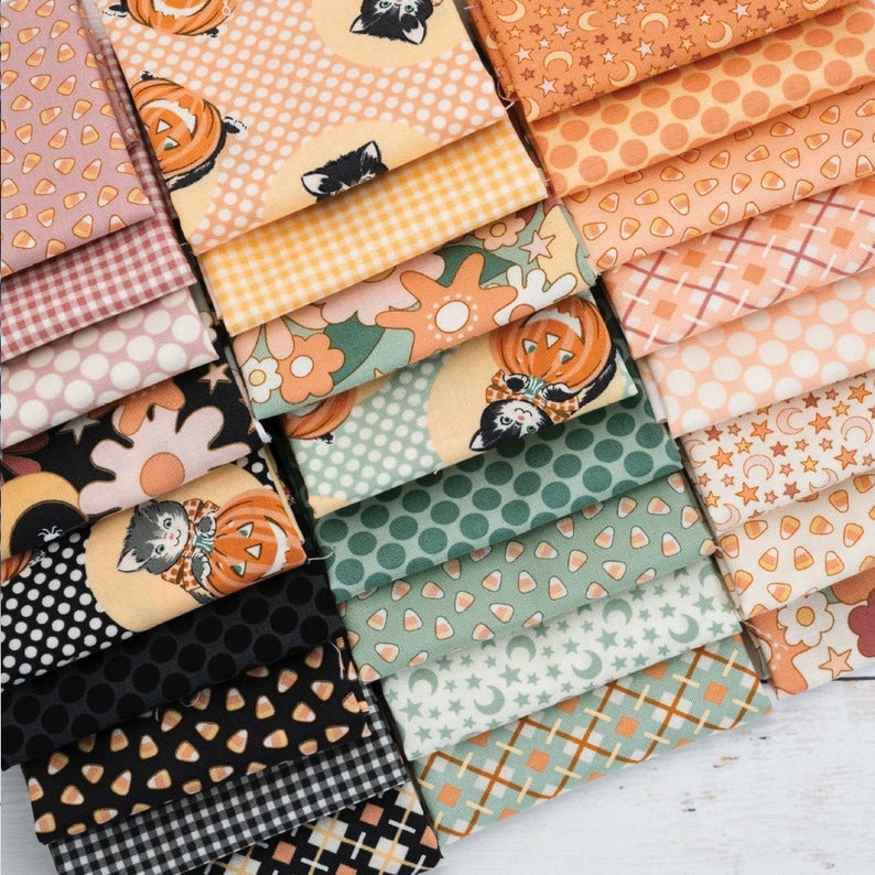JUST KITTEN AROUND Quilt Pattern / Cute Cats & Pumpkins Etsy