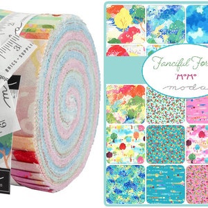 FANCIFUL FOREST Moda Fabric Jelly Roll