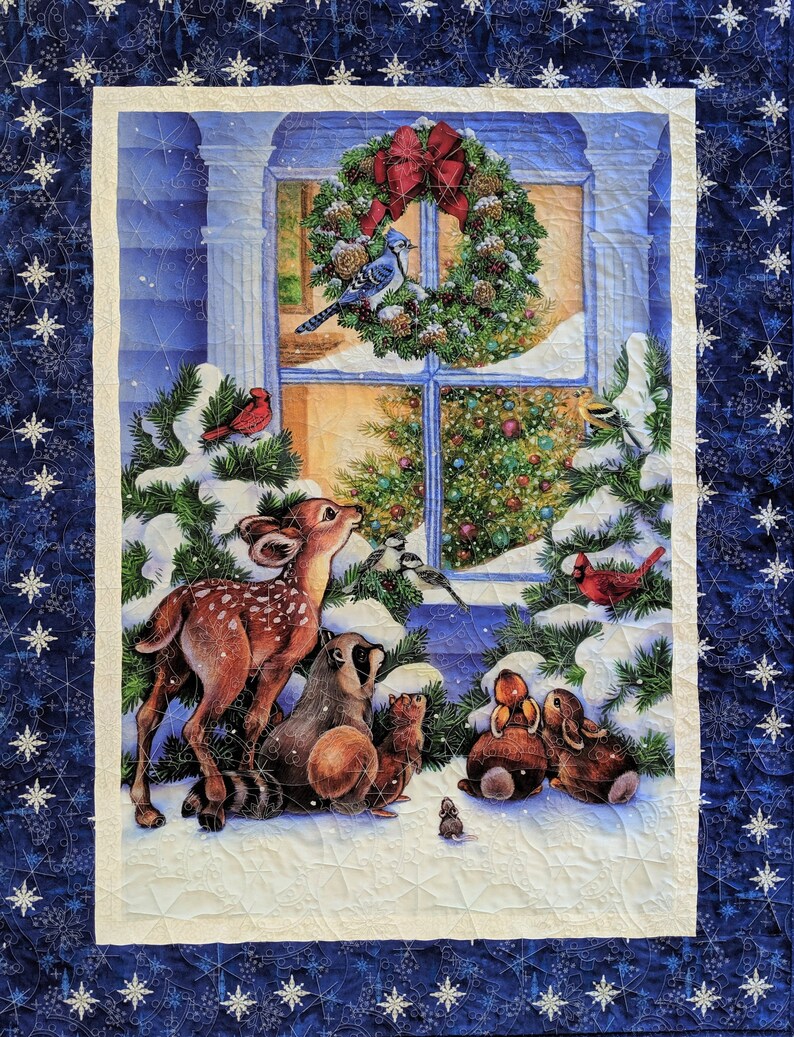 Quilt for Sale Finished Quilt Christmas Art Quilt Throw Etsy