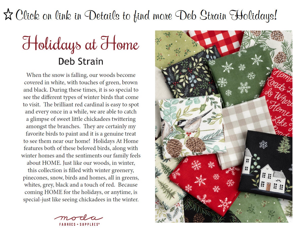 Holidays at Home Jelly Roll by Deb Strain for Moda Fabrics